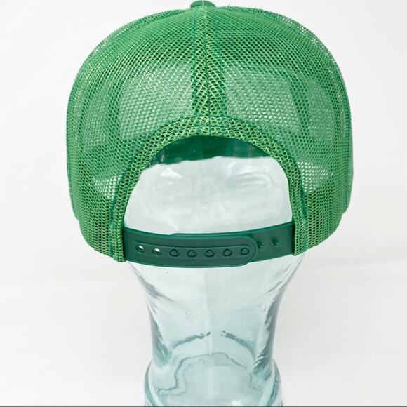 Reduce Reuse Rerad green & white novelty trucker snap back hat one size NWOT - Picture 9 of 12